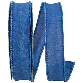 Royal Blue Dupioni Ribbon 7/8"