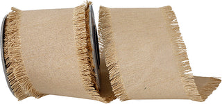 2.5" Natural Dupioni Fringe Ribbon