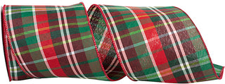 4" Grand Plaid Christmas Ribbon