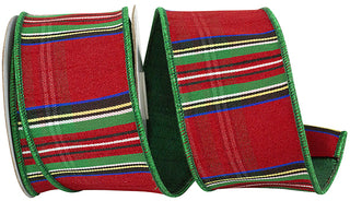 2.5" Christmas Plaid Ribbon