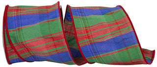 Plaid Grand Stripe Ribbon 4"