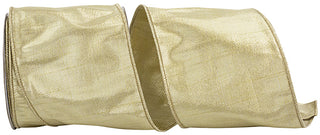 4" Metallic Gold Dupioni Ribbon