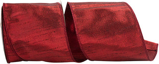 4" Scarlet Metallic Ribbon