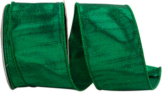 2.5" Forest Metallic Dupioni Ribbon