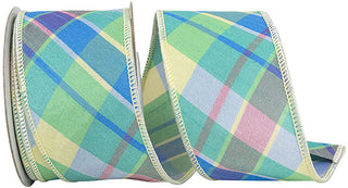 Pastel Plaid Ribbon 2.5"