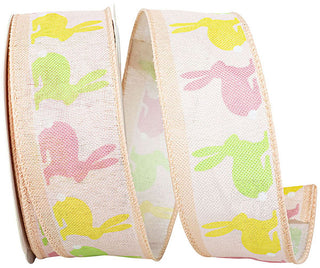 Bunny Hop Linen Ribbon