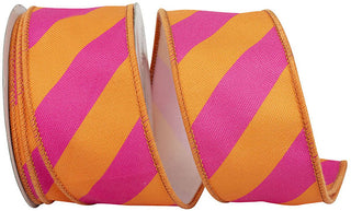 Diagonal Jumbo Stripe Ribbon