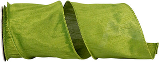 4" Moss Dupioni Ribbon