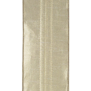 Fringe Metallic Gold Ribbon 4" W