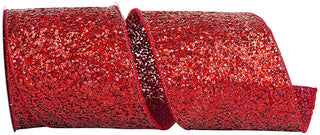 4" Red Sequin Ribbon