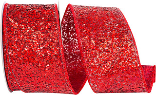 2.5" Red Sequin Ribbon