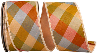 2.5" Ginger Fall Plaid Ribbon