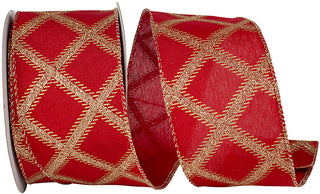 Lattice Glitter Ribbon 2.5"