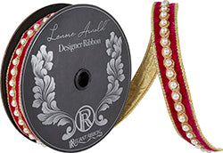1" Ruby Pearl Deluxe Ribbon