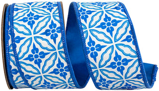 Almafi Blue Chinoiserie Ribbon