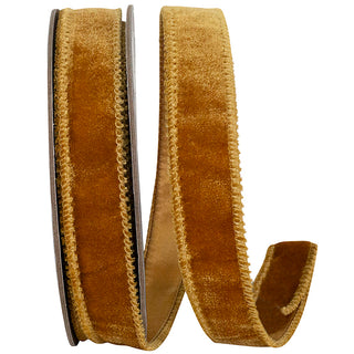 Caramel Velvet Ribbon 1"