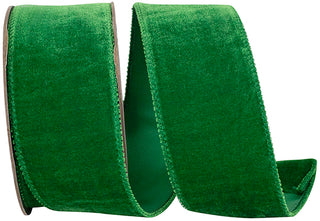 Green Velvet Ribbon 2.5"
