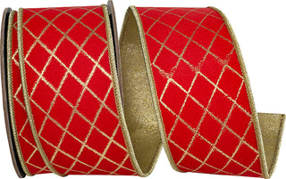 2.5" Red Diamond Deluxe Ribbon