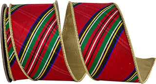 2.5" Classic Diagonal Plaid Ribbon