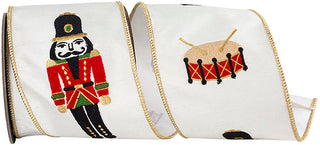 Embroidered Nutcracker Drum Ribbon