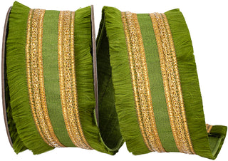 2.5" Moss Fringe Ribbon W
