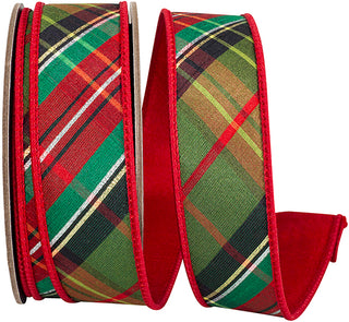 1.5" Holiday Plaid Ribbon