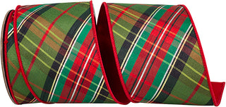 4" Holiday Plaid Ribbon