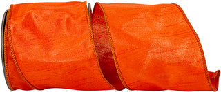 4" Flame Orange Shimmer Ribbon