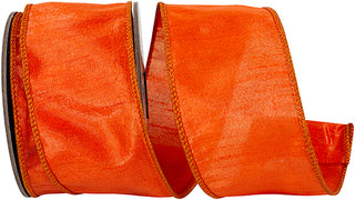 2.5" Flame Orange Shimmer Ribbon