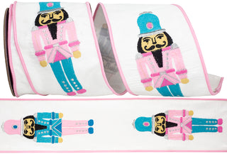 Pink Nutcracker Ribbon 4" W