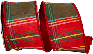 2.5" Red Grand Plaid Ribbon