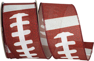 2.5" Football Laces Ribbon