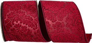 4" Scarlet Embossed Ribbon