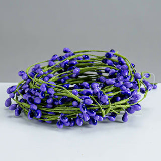 Purple Bead Berry Garland