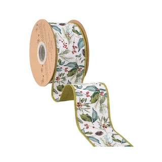 2.5" Christmas Botanicals Ribbon