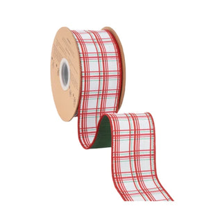 2.5" Red/Green Plaid Ribbon