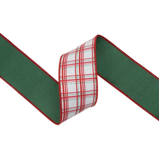 2.5" Red/Green Plaid Ribbon