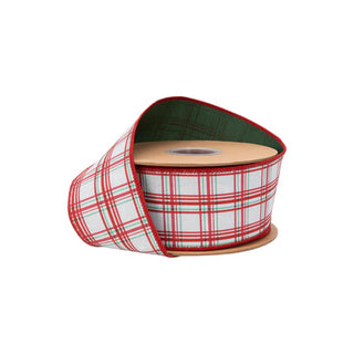 2.5" Red/Green Plaid Ribbon
