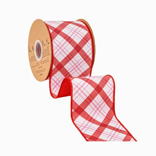 4" Red Lattice Ribbon
