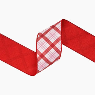 4" Red Lattice Ribbon
