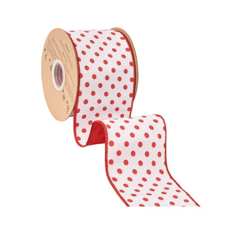 4" Red Dots Ribbon