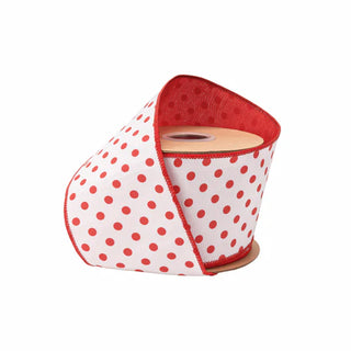 4" Red Dots Ribbon