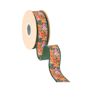 1.5" Fall Floral Ribbon