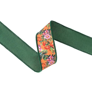 1.5" Fall Floral Ribbon