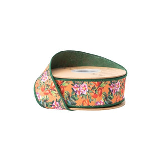 1.5" Fall Floral Ribbon