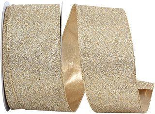 2.5" Gold/Silver Glitter Ribbon
