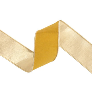 2.5" Yellow Metallic Ribbon