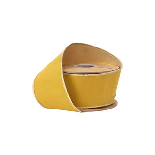 2.5" Yellow Metallic Ribbon