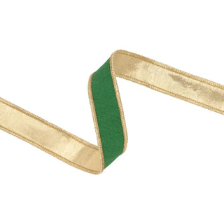 1" Emerald Metallic Ribbon