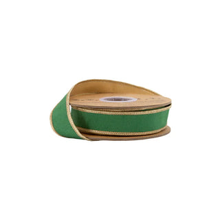 1" Emerald Metallic Ribbon